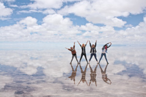 Salar de Uyuni during rainy season