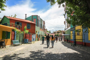 The streets of La Boca, Buenos Aires, Argentina