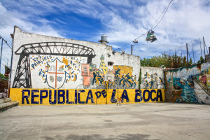 The streets of La Boca, Buenos Aires, Argentina