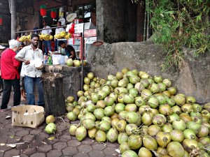 Fresh fruit is readily available in Kuala Lumpur, Malaysia.