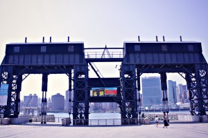 Gantries Plaza in Long Island City, Queens, New York