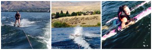 Attempting to waterski. Wenatchee, Washington