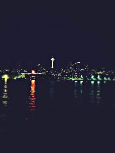 The Space Needle, and city skyline, Seattle, Washington