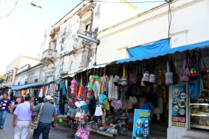 Artisanal goods for sale in Santa Marta, Colombia