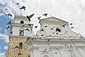 The main Cathedral of Santa Fe de Antioquia, Colombia