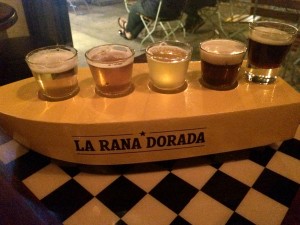 Beer at La Rana Dorada, Casco Viejo, Panama