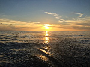 Sunset in the Caribbean