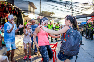 Dancing in the streets with strangers at Carnival in Barranquilla, Colombia