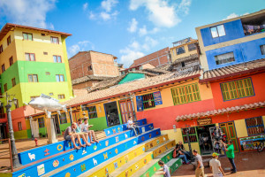 Plazoleta de los Zócalos, Guatape, Antioquia, Colombia