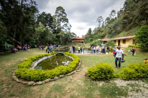 Trout farm in Guarne, Colombia