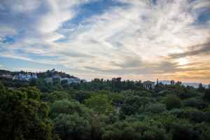 The Ancient Agora at sunset