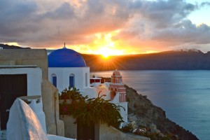 Sunrise on Oia, Santorini