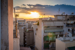 Sunset in Athens, Greece