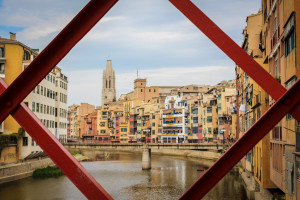 Eiffel Bridge, River Onyar, Girona, Catalonia