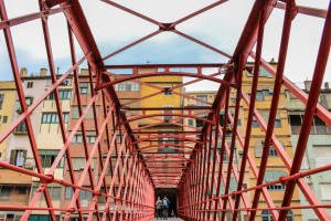 Eiffel Bridge, River Onyar, Girona, Catalonia