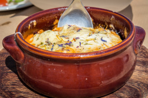 Mmm...eggplant saganaki