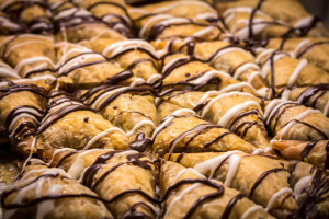 Baklava drizzled in chocolate, Paros, Greece