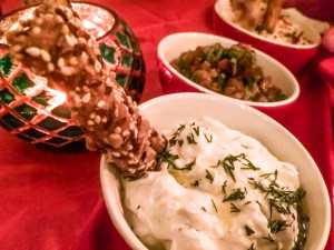 Tzatziki and some other delicious dips on the island of Ios