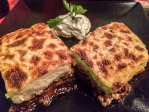 Moussaka on the island of Milos