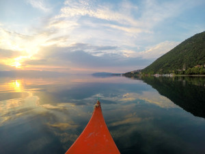 Canoeing on Lake Ohrid