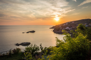 Sunset in Ulcinj, Montenegro