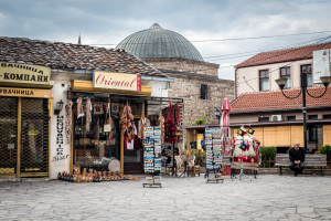 Skopje's Old Bazaar on a Sunday afternoon