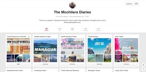 A business account on Pinterest