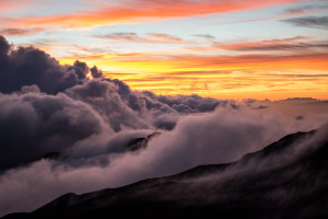 Summiting Haleakala Crater for Sunrise, Maui, Hawaii