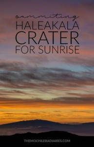 Summiting Maui's Haleakala crater for sunrise.