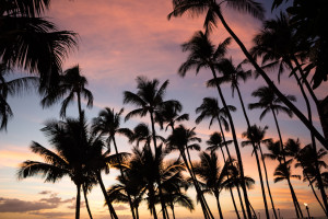 Sunset at Keawakapu Beach, Maui