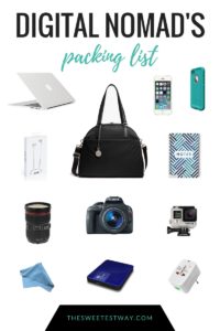 The digital nomad packing list--the tech and accessories I need to work efficiently from the road (and look chic while doing it!)