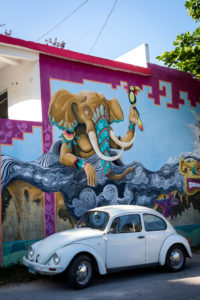 Street art in Tulum, Mexico