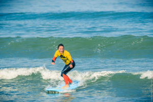 Surfing in Lacanau, France with UCPA