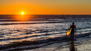 Surfing in Lacanau, France with UCPA