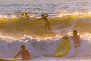 Learning to surf with UCPA Lacanau in France