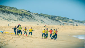 Learning to surf with UCPA Lacanau in France