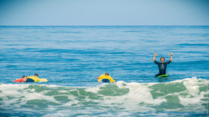 Learning to surf with UCPA Lacanau in France