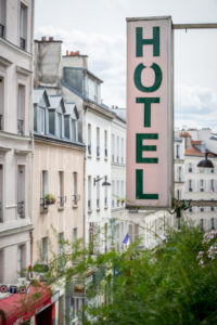 View from Hotel Eldorado in the 17th Arrondissement, Paris