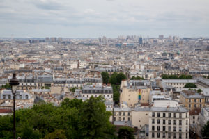 Enjoying the view from Sacre Cœur Basilica, Montmartre, Paris.