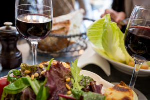 Wine with every meal in Paris.