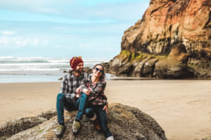 Hug Point near Cannon Beach Oregon