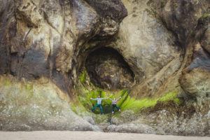 Hug Point near Cannon Beach Oregon