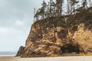 Hug Point near Cannon Beach Oregon