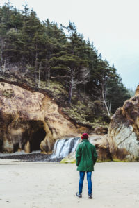 Hug Point near Cannon Beach Oregon