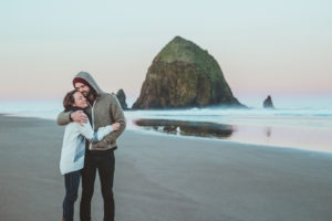 Sunrise in Cannon Beach, Oregon