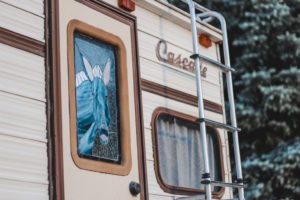 Our camper, Ginger, in Wenatchee, Washington