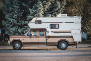 Our camper, Ginger, in Wenatchee, Washington