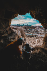 Rock climbing in Joshua Tree National Park