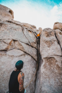 Rock climbing in Joshua Tree National Park with The Mountain Bureau LLC