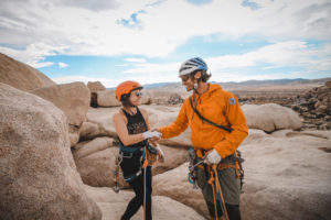 Rock climbing in Joshua Tree National Park with The Mountain Bureau LLC